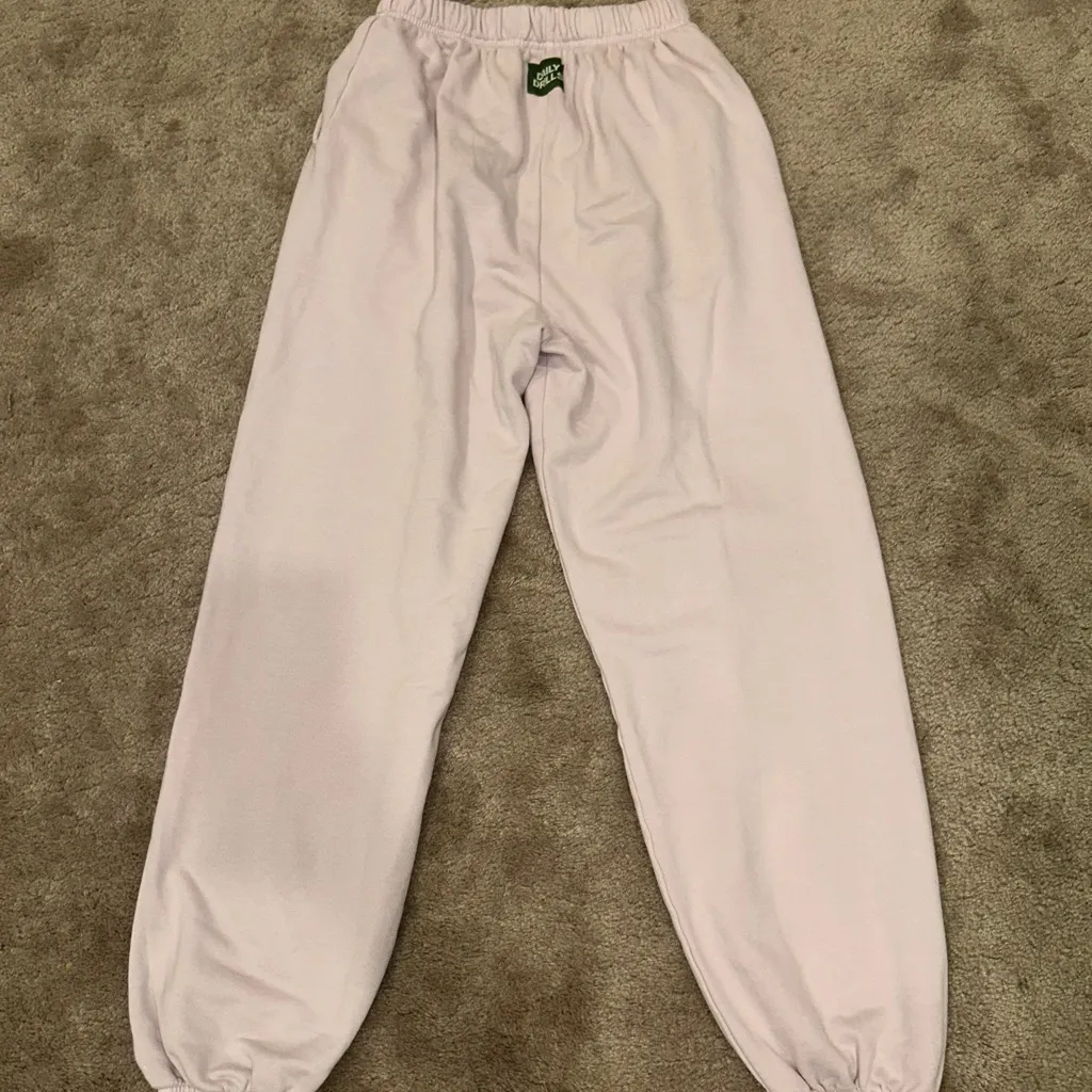 Daily Drills Ladybird Purple Lavender Pastel Sweatpants M/L Never Worn Size L - Image 5