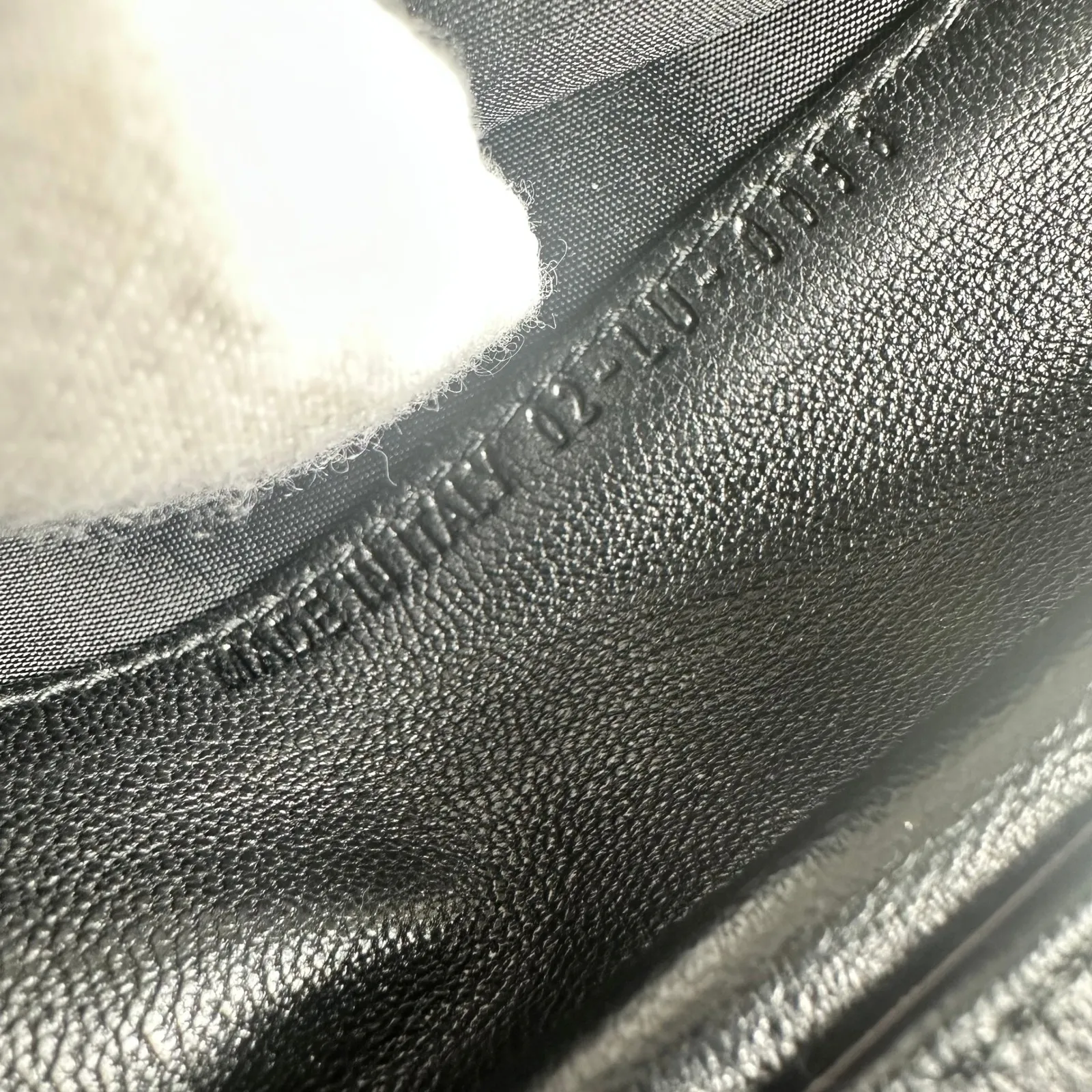 Christian Dior Black Woven Leather Wallet Wristlet Chain Strap Authentic Vintage - Image 6