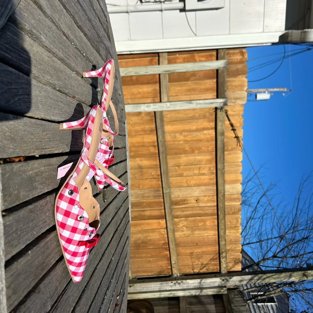 Wild Fable - Women's Lysandra  Kitten Heels - size 9 picnic plaid size 9 spring - Image 2