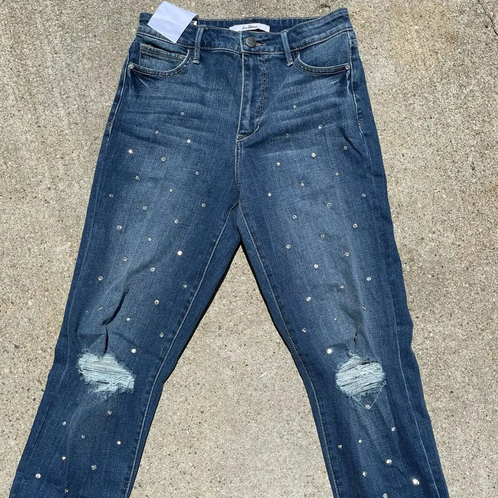 Sam Edelman Mary Jane Rhinestone Jeans - Image 2