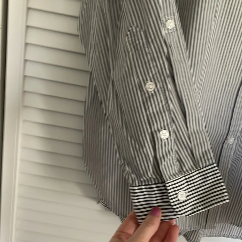 100% cotton  striped button up top XL - Image 5