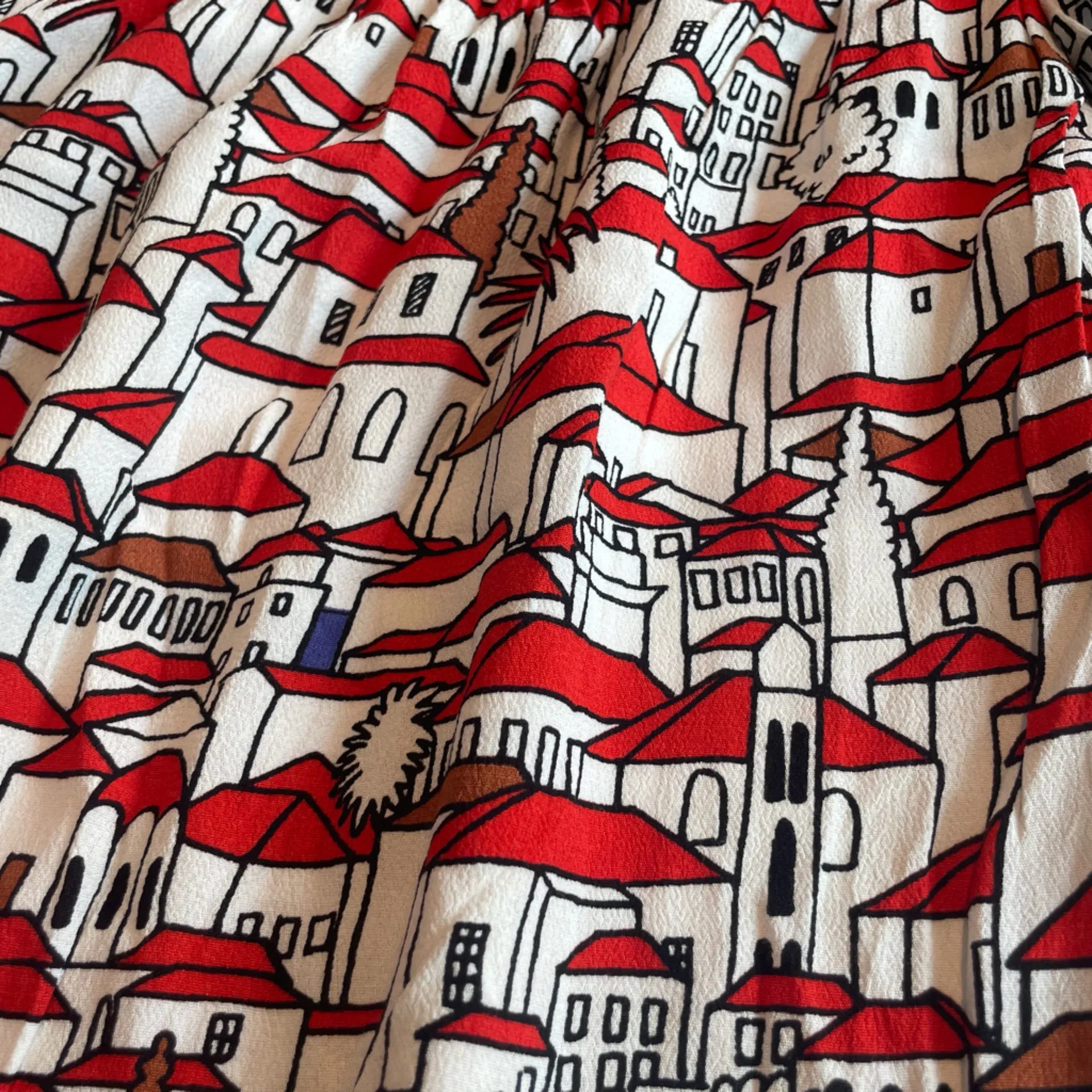 Anthropologie Porridge Getaway Santorini Greece Skirt - XS - Image 6