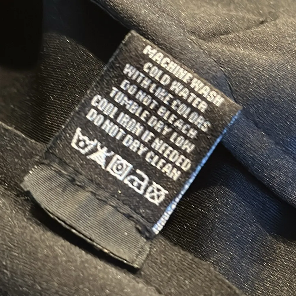 Velvet Heart Faux Suede Black Gold Snap Up Bomber Jacket with Pockets Womens S - Image 11