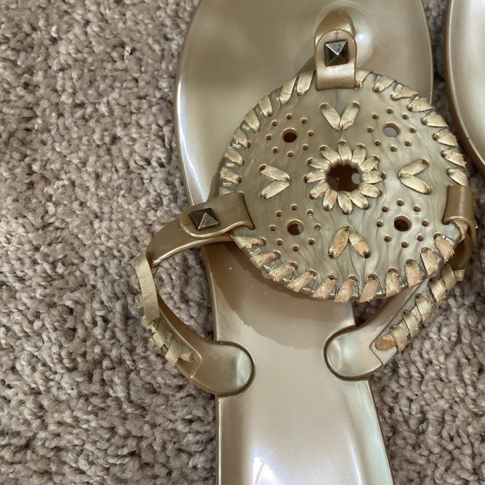 Jack Roger’s gold jelly sandal - Image 5