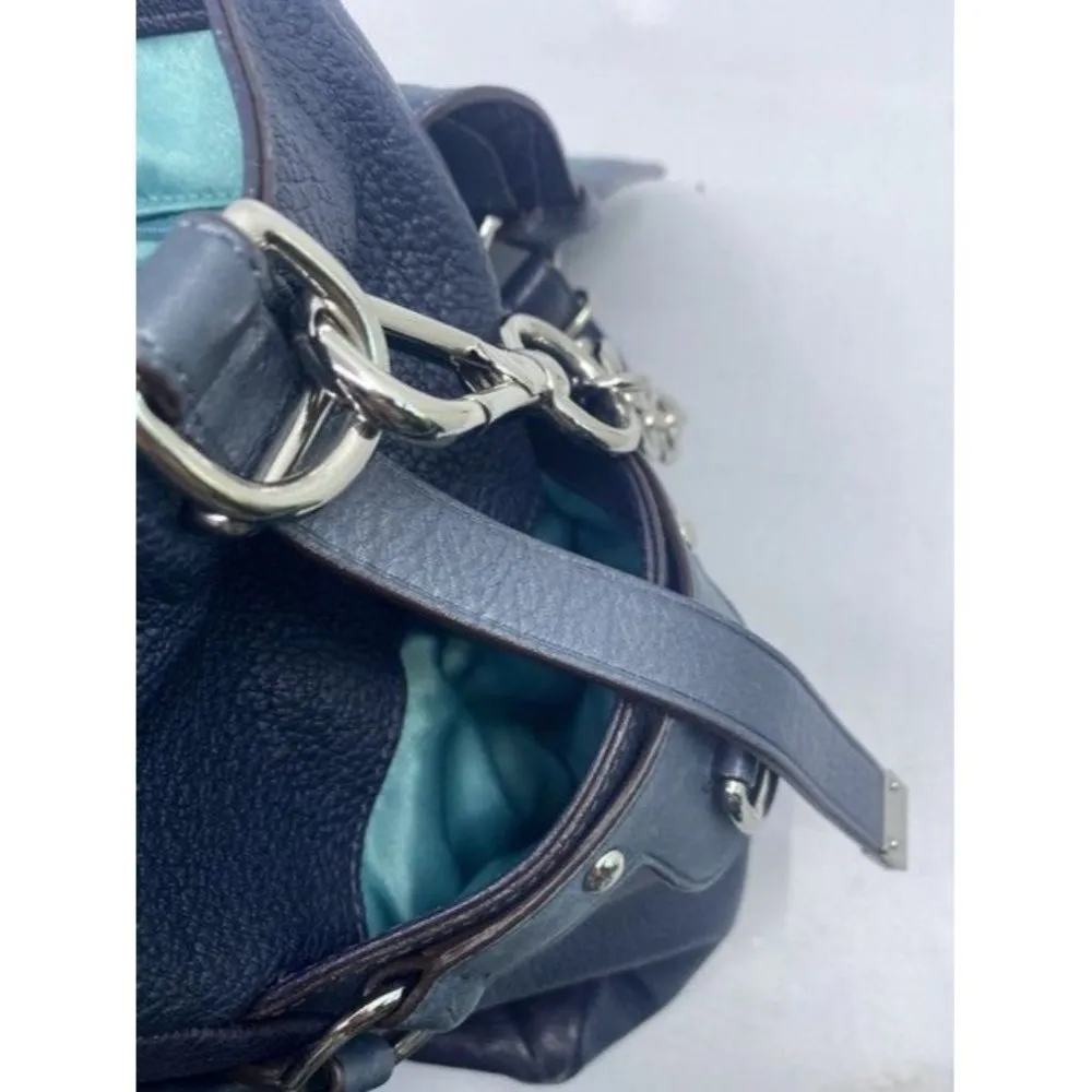 Coach Pinnacle Eva Satchelshoulder Limited Edition Satchel Blackblue Lea… - Image 4