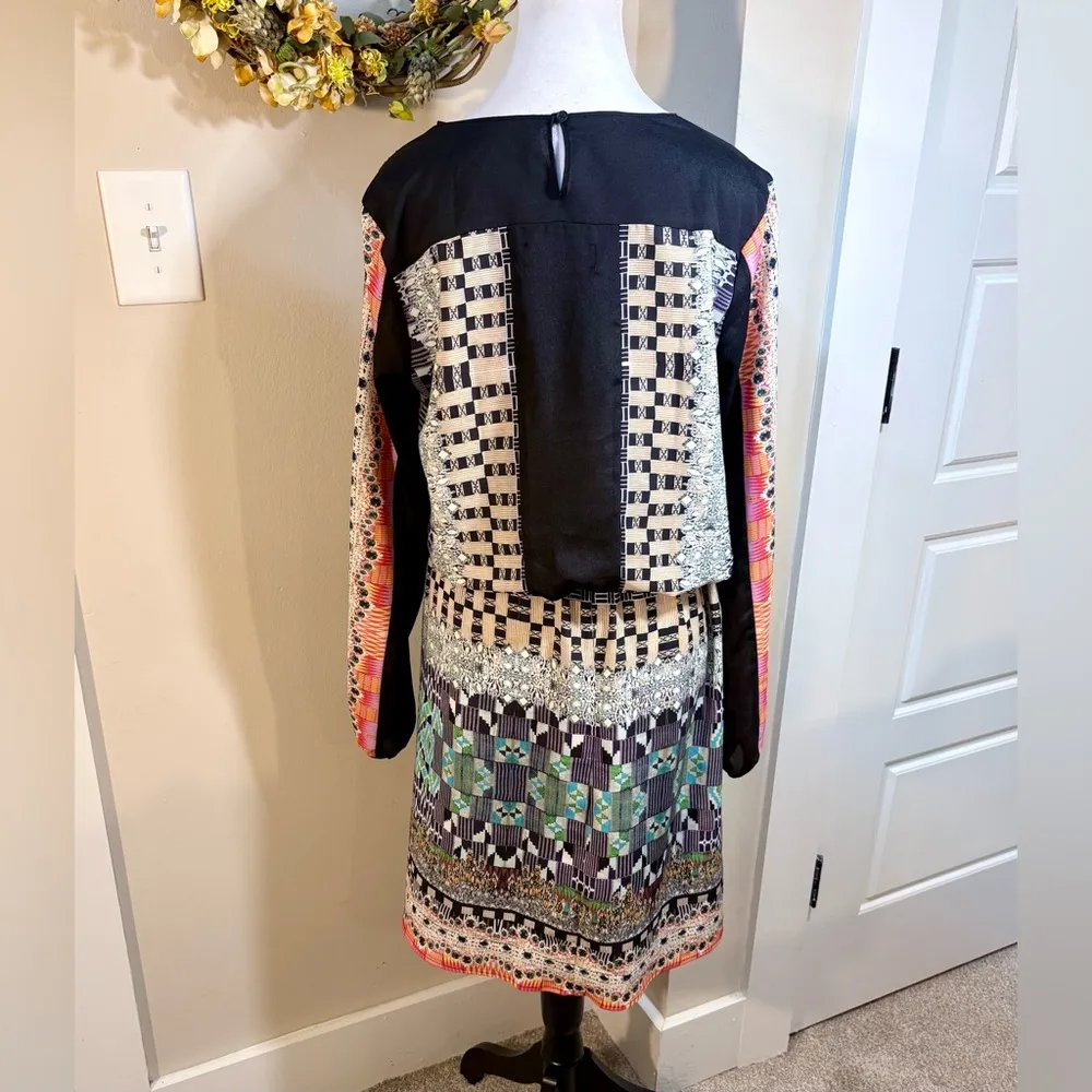CLOVER CANYON Kaleidoscope
Blouson Tie Waist Dress-Multi-Color Women’s Small🧡 - Image 8