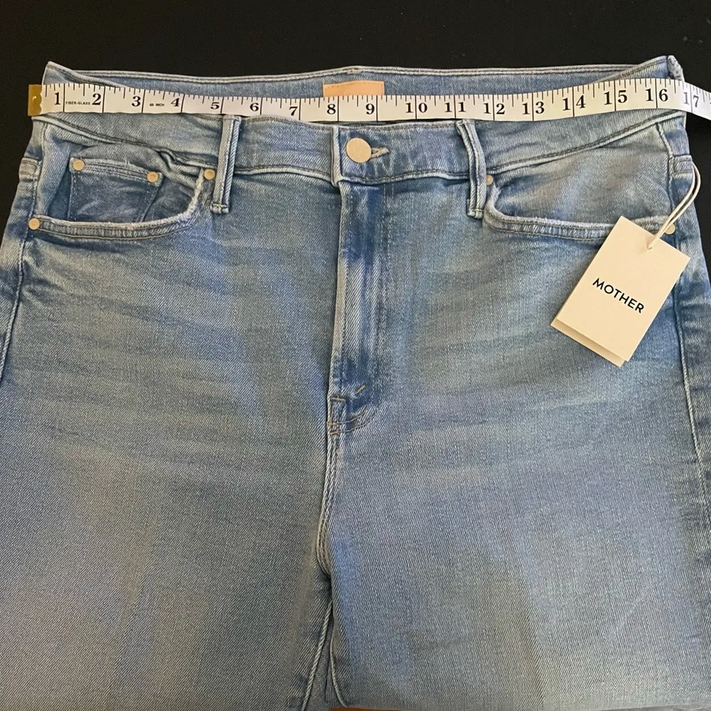NWT MOTHER jeans Insider Crop Step Frey Limited Edition Wash Size 34 - Image 8