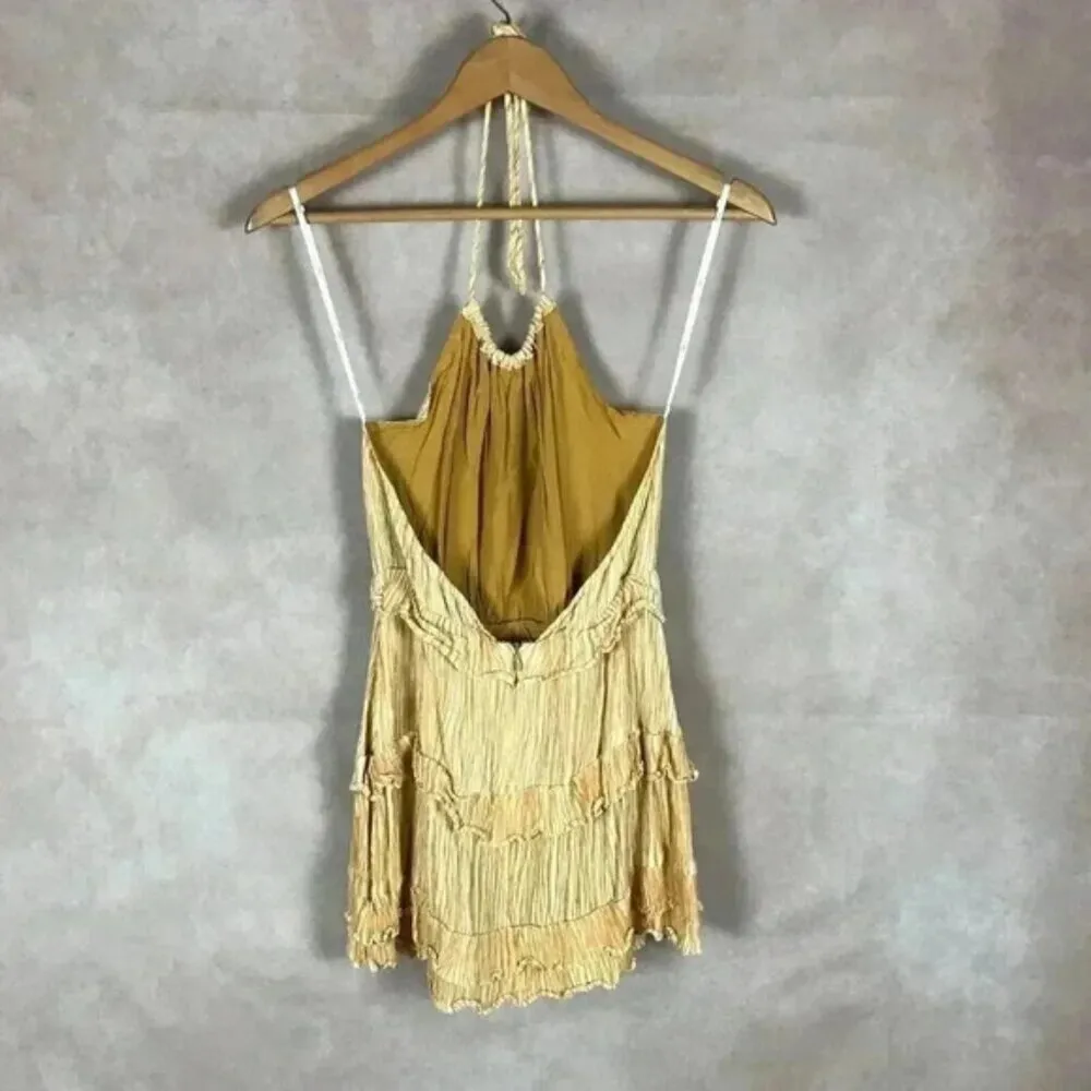 LULUS Ruffled Mini Halter Dress Size XS - Image 8