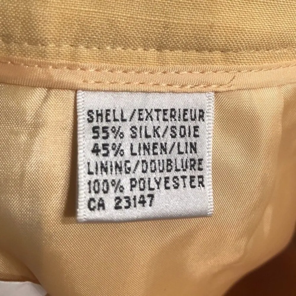 Talbots Petites Sz 14P Silk Linen Blend High Rise Wide Leg Capri Pants NEW NWT - Image 5