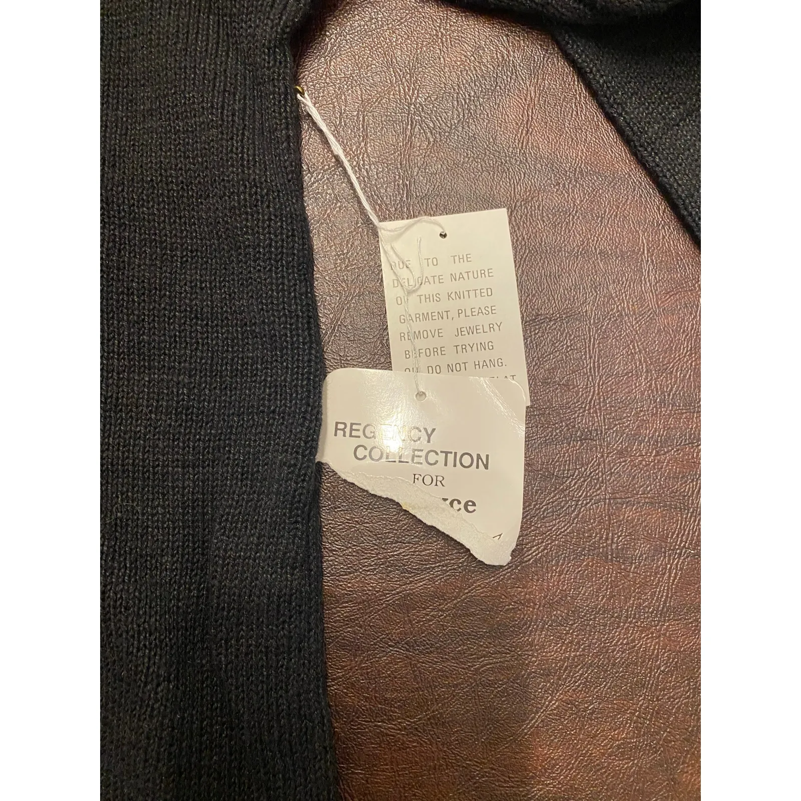 NWT Vintage Regency Collection Black Sequin Beaded Sweater (SM) 80s Glam Holiday - Image 7