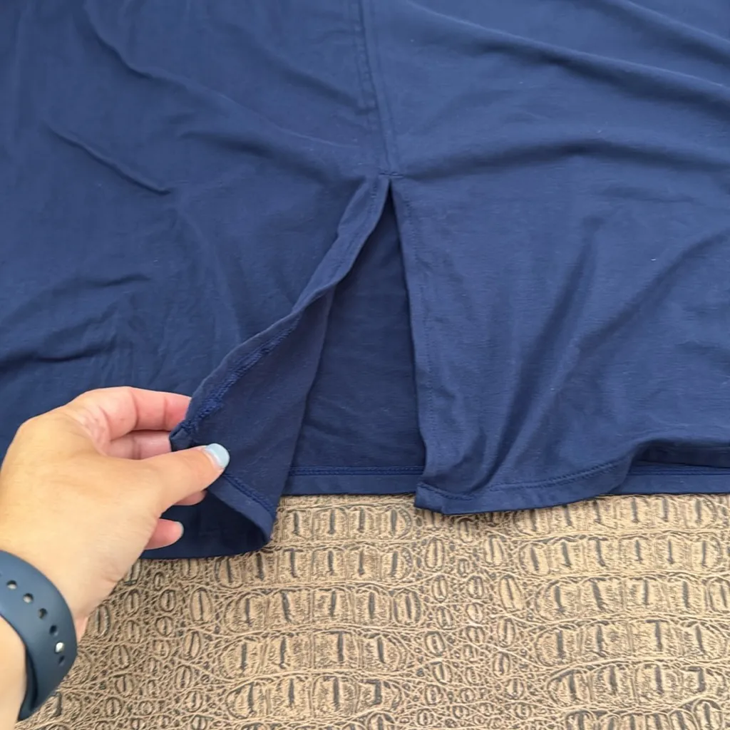 Cuddl Duds Flexwear Navy Blue Short Sleeve Top Women’s 1X - Image 8