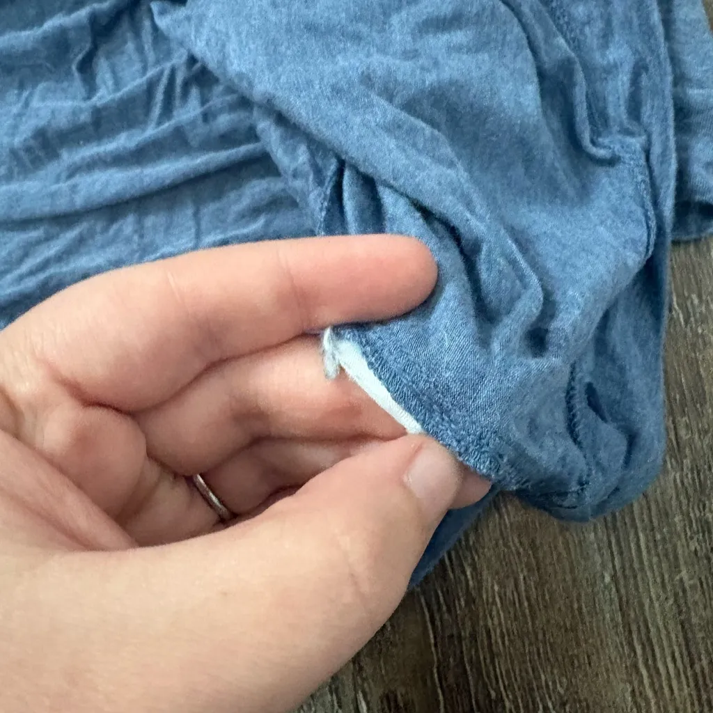 Love by Gap Blue Heart Loungewear Button Down Pajama Top Valentine’s Day Cozy M Size M - Image 5