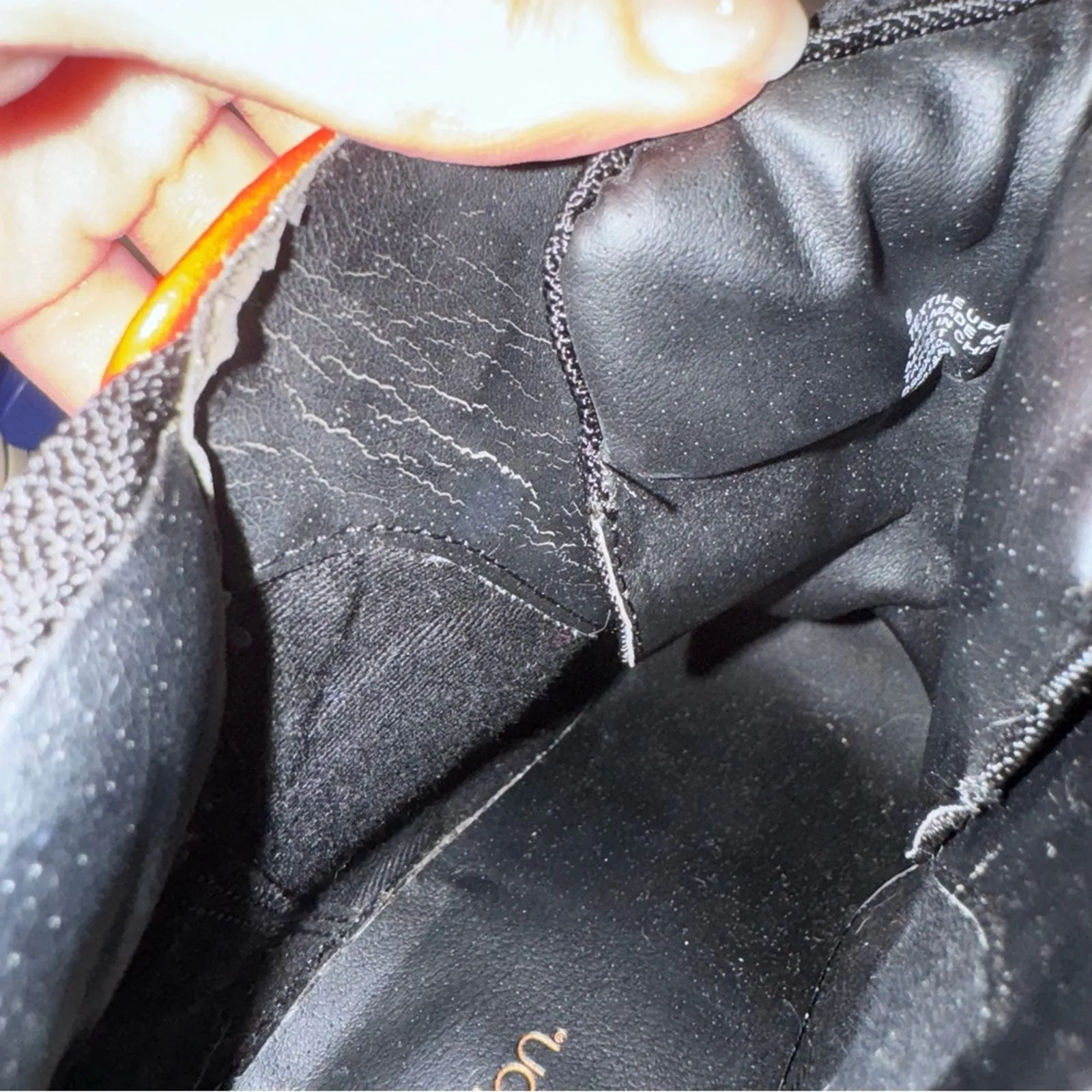 2010s Indie Sleaze Stiletto Hiking Style Boots Orange Size 8 Heels Platform - Image 8