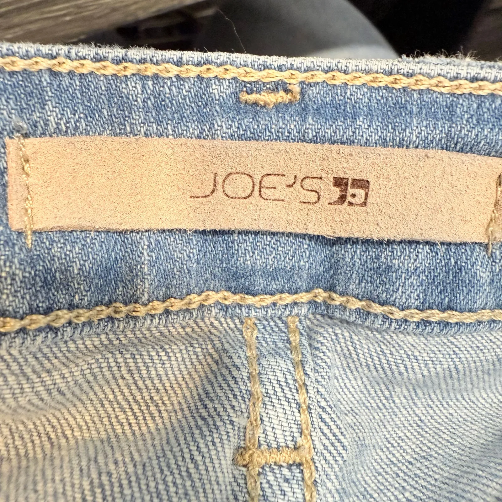 Joe's Jeans Viola High Rise Raw Hem Straight Leg Jeans Sz 25 - Image 5