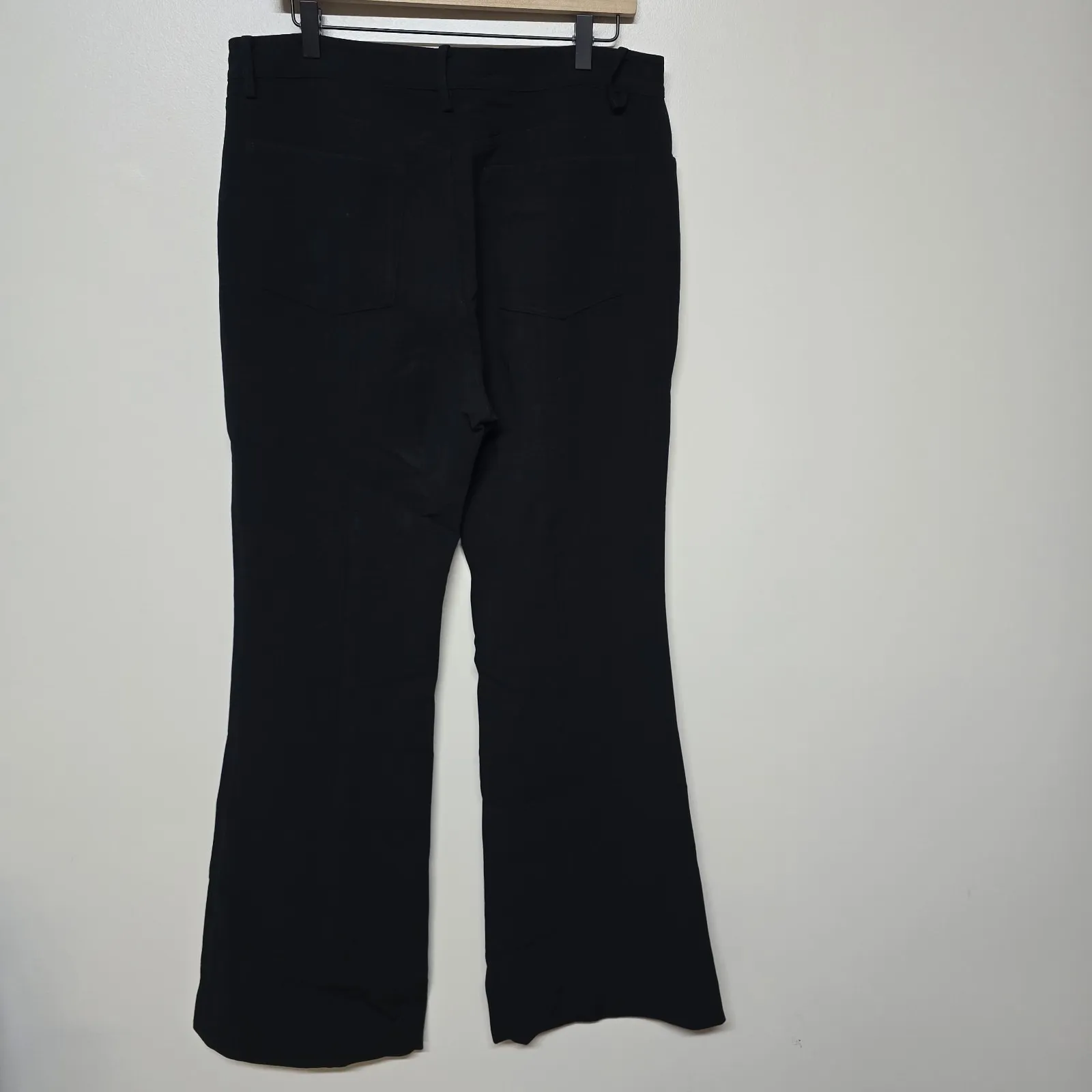 Ralph Lauren Black Label Women Black Pants 14 Bootcut Stretch Career Work Slacks Size 14P - Image 4