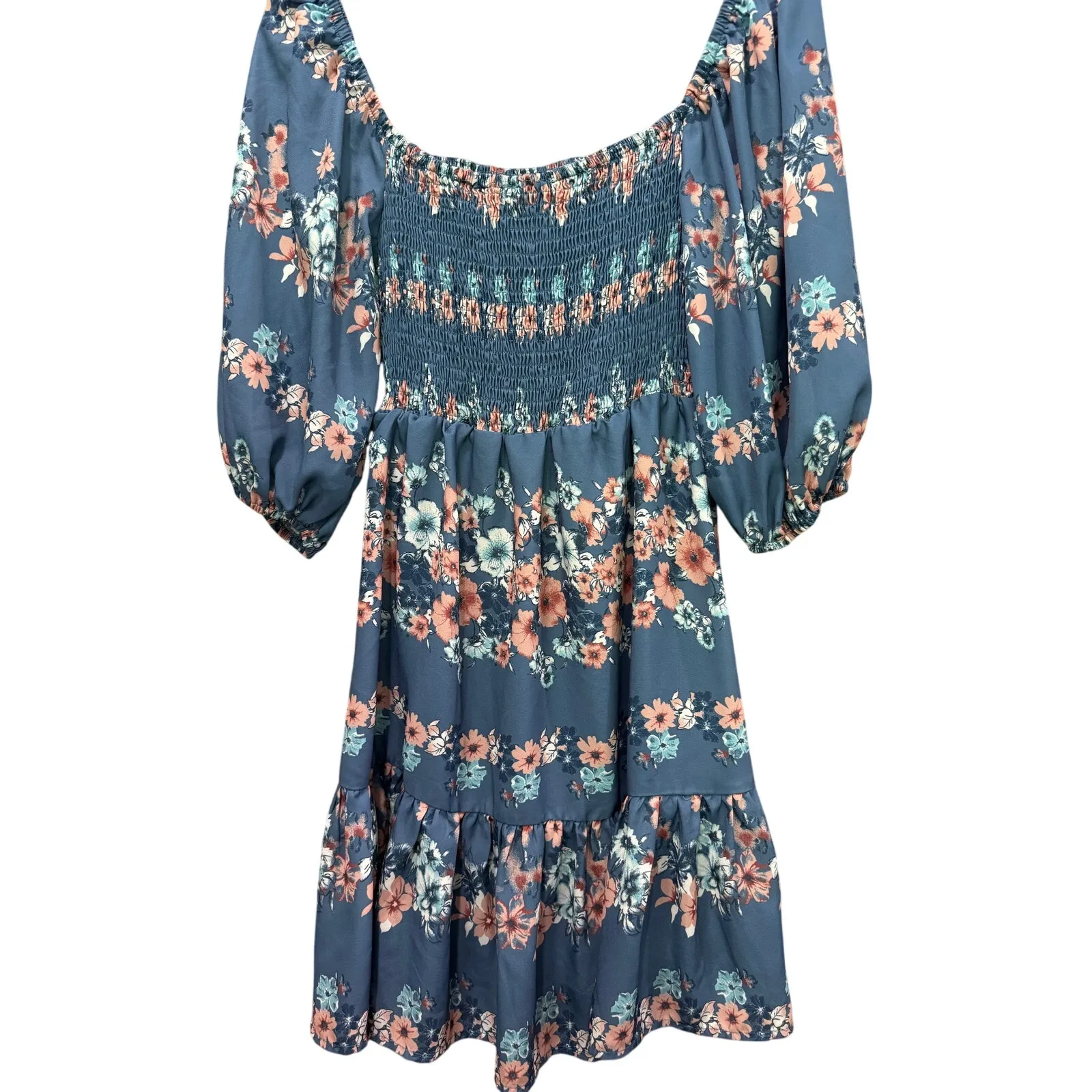 A. Calin by Flying Tomato super cute floral dress long‎ sleeve Blue - Image 5