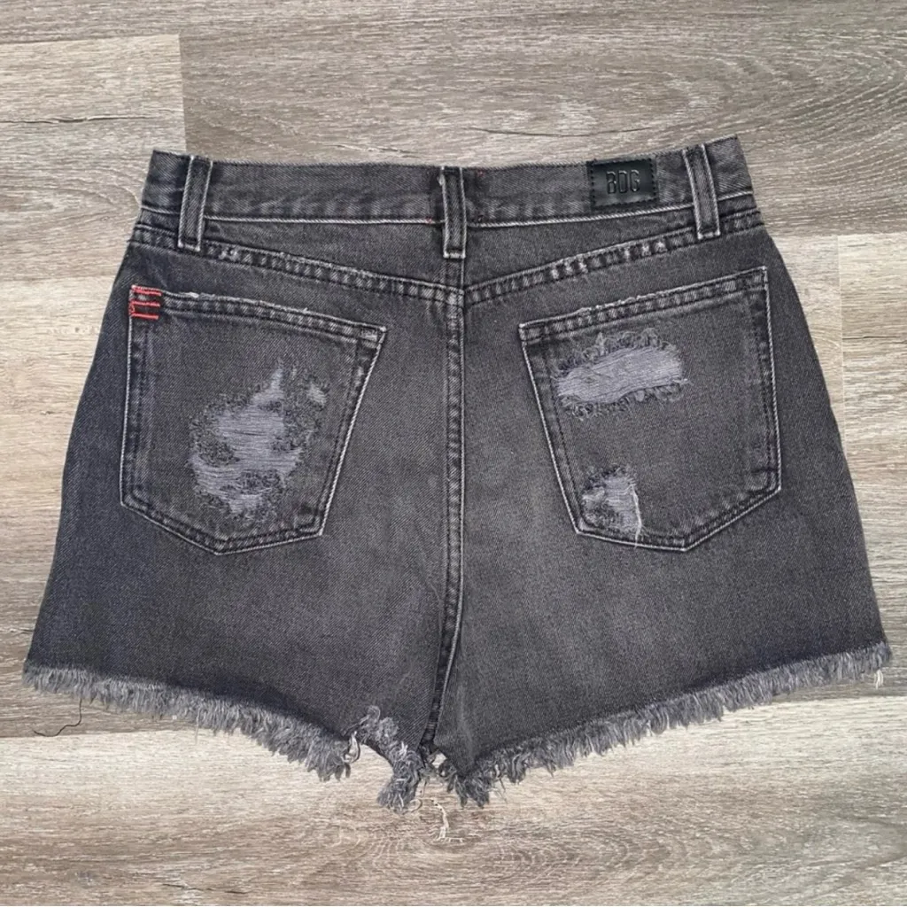 Urban Outfitters BDG 2000s punk distressed frayed girlfriend high rise shorts - Image 10
