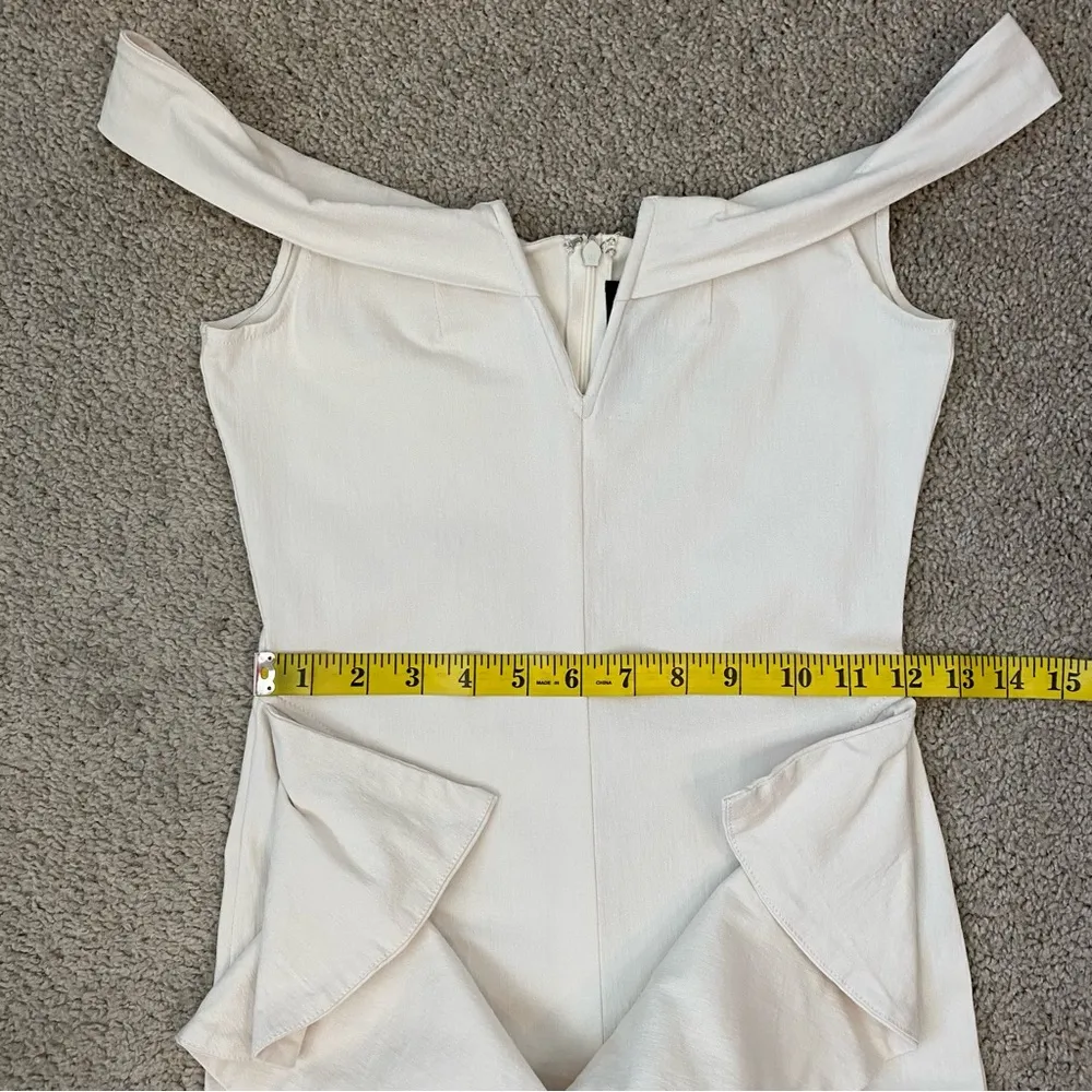 Michael Costello  X Revolve Jeric Ruffled Jumpsuit Ivory S - Image 7