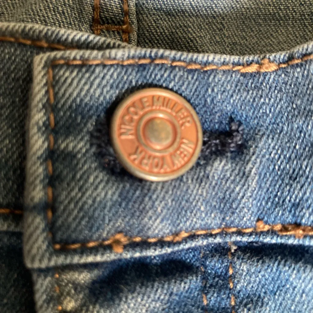 Nicole Miller Blue Straight Leg Jeans - Image 7