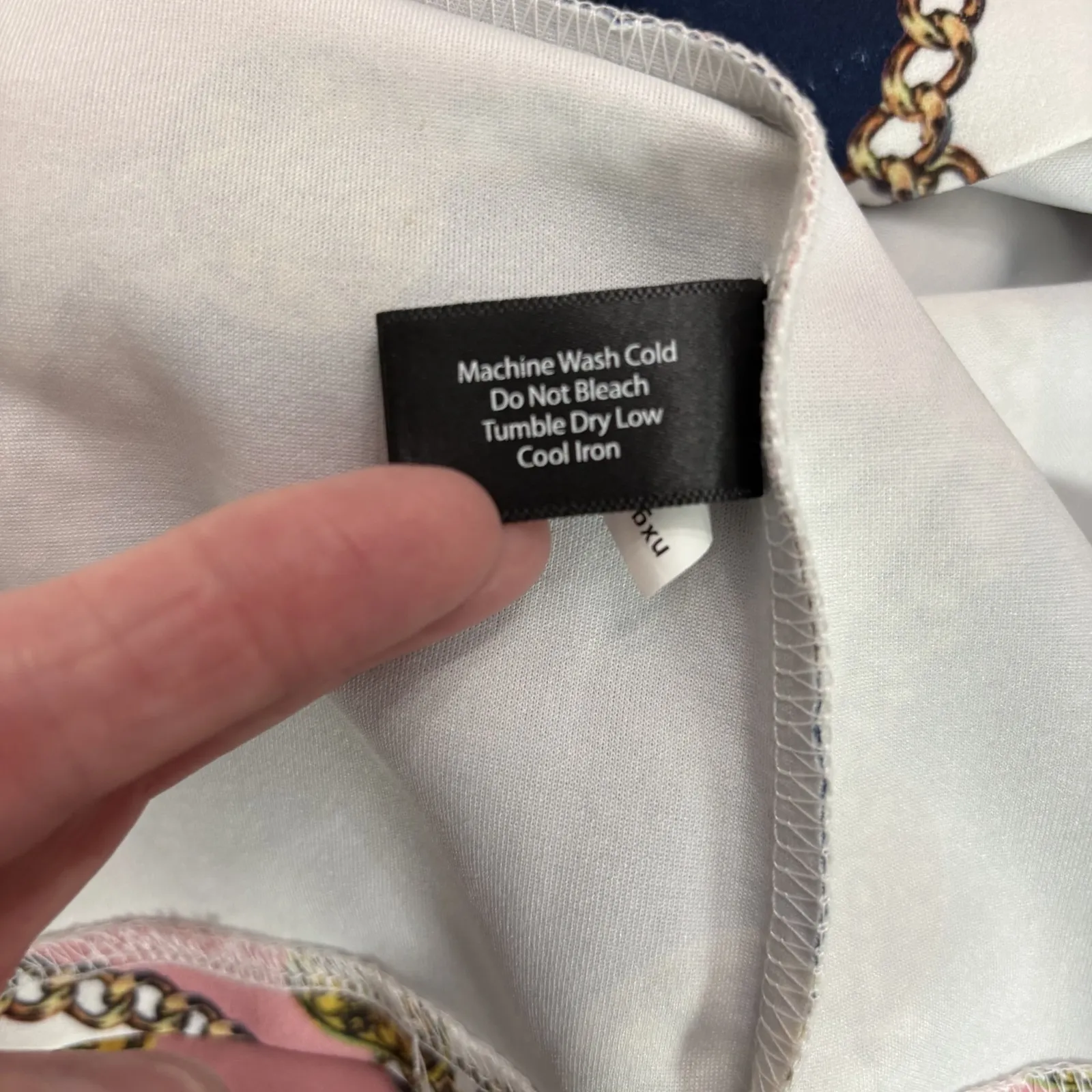 Boston Proper Dress Medium Equestrian Chain Print Short 1/4 Zip Sporty Mod Tunic - Image 13