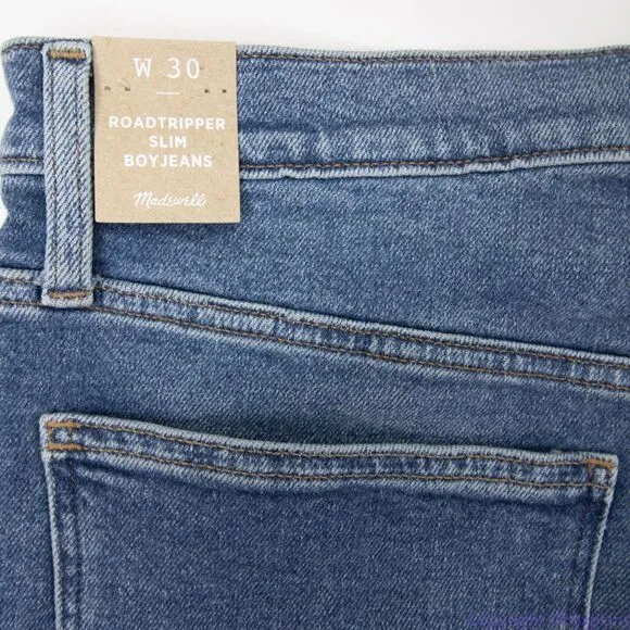 Madewell Slim Boyjeans Roadtripper in‎ Aylesbury Wash, size 30 - Image 13