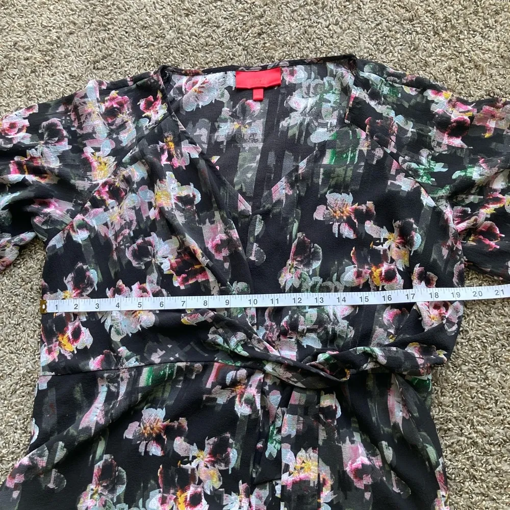 Floral Black Women's Top - Image 5