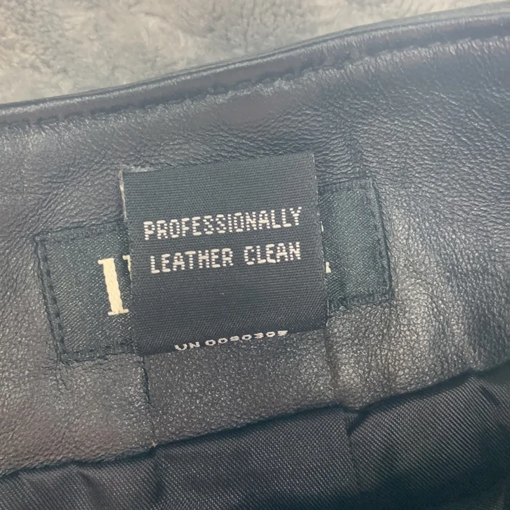 Genuine Leather Pencil Skirt Black Size 8 - Image 11