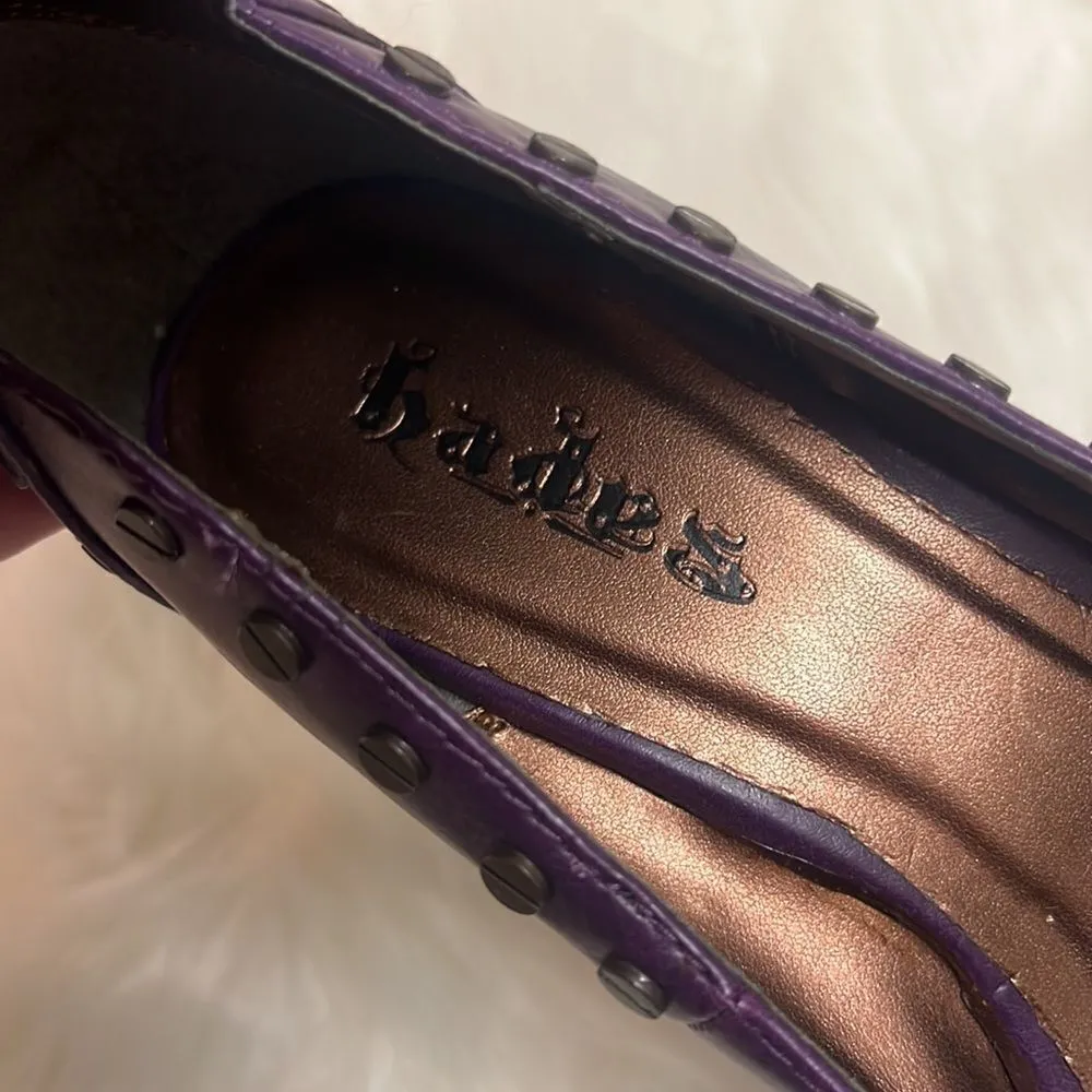 Hades metropolis steam punk shoes Bin 12 Purple Size 9 - Image 9