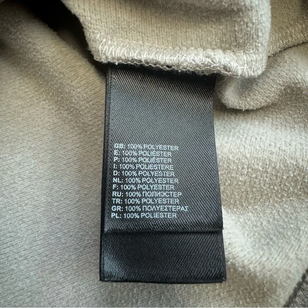 The North Face Women's Full Zip Track Jacket XS Extra Small Oatmeal Beige Cream - Image 10