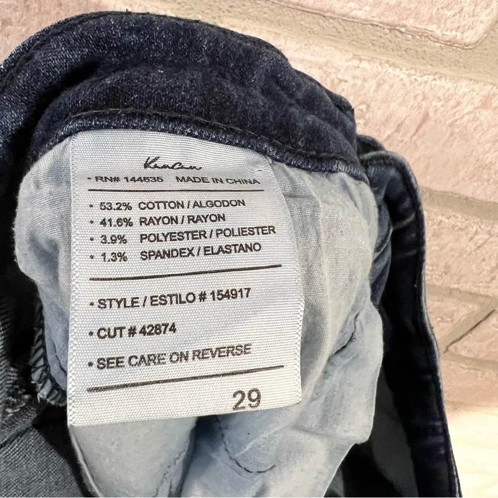 Kancan Midrise Skinny Side Slit Ankle Jeans Size 29 Blue - Image 10