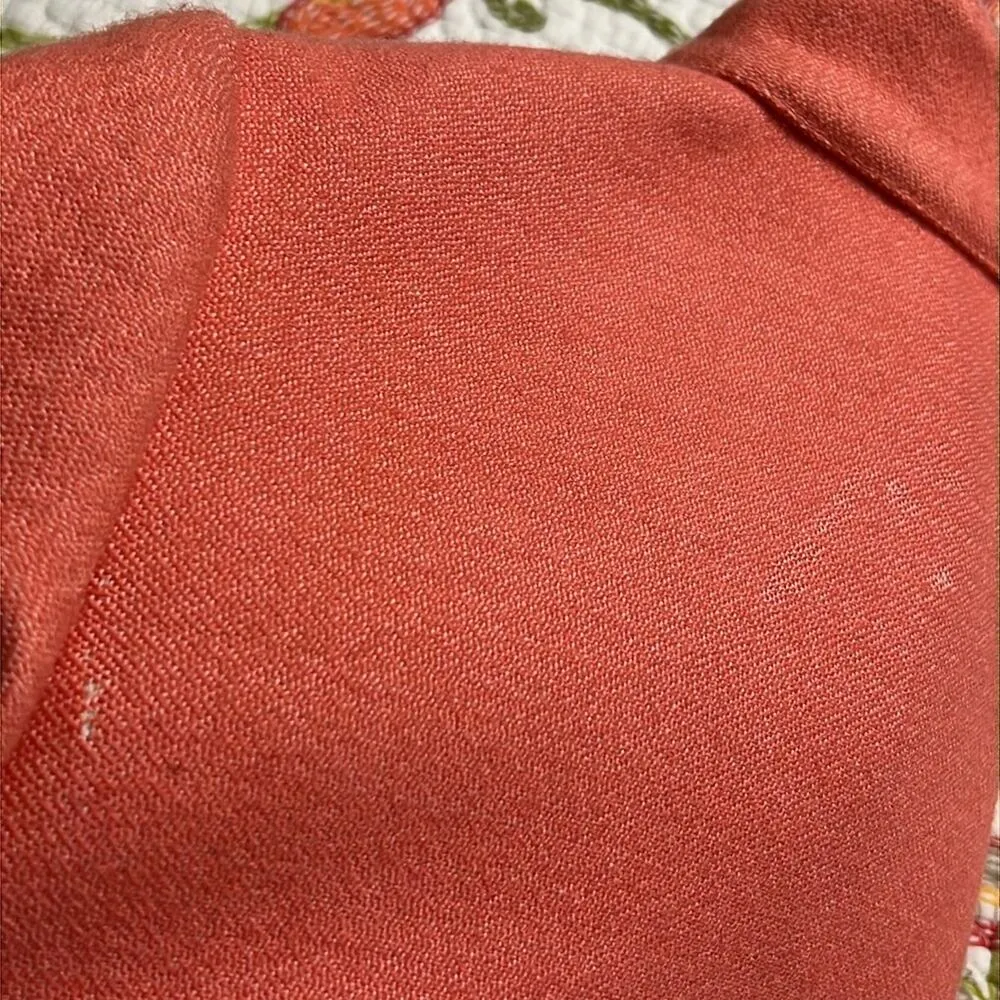 ANTHROPOLOGIE LAUREN MOFFATT size large Eastwood Salmon Wool Pea Coat see flaws - Image 13