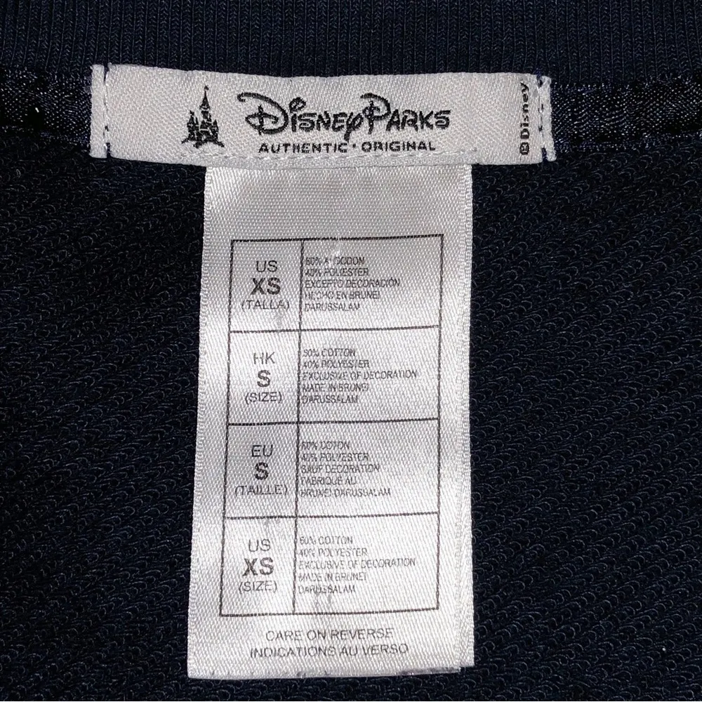 Disney Parks Navy Diamond Celebration 60 Years Embellished Sweatshirt Size XS - Image 3