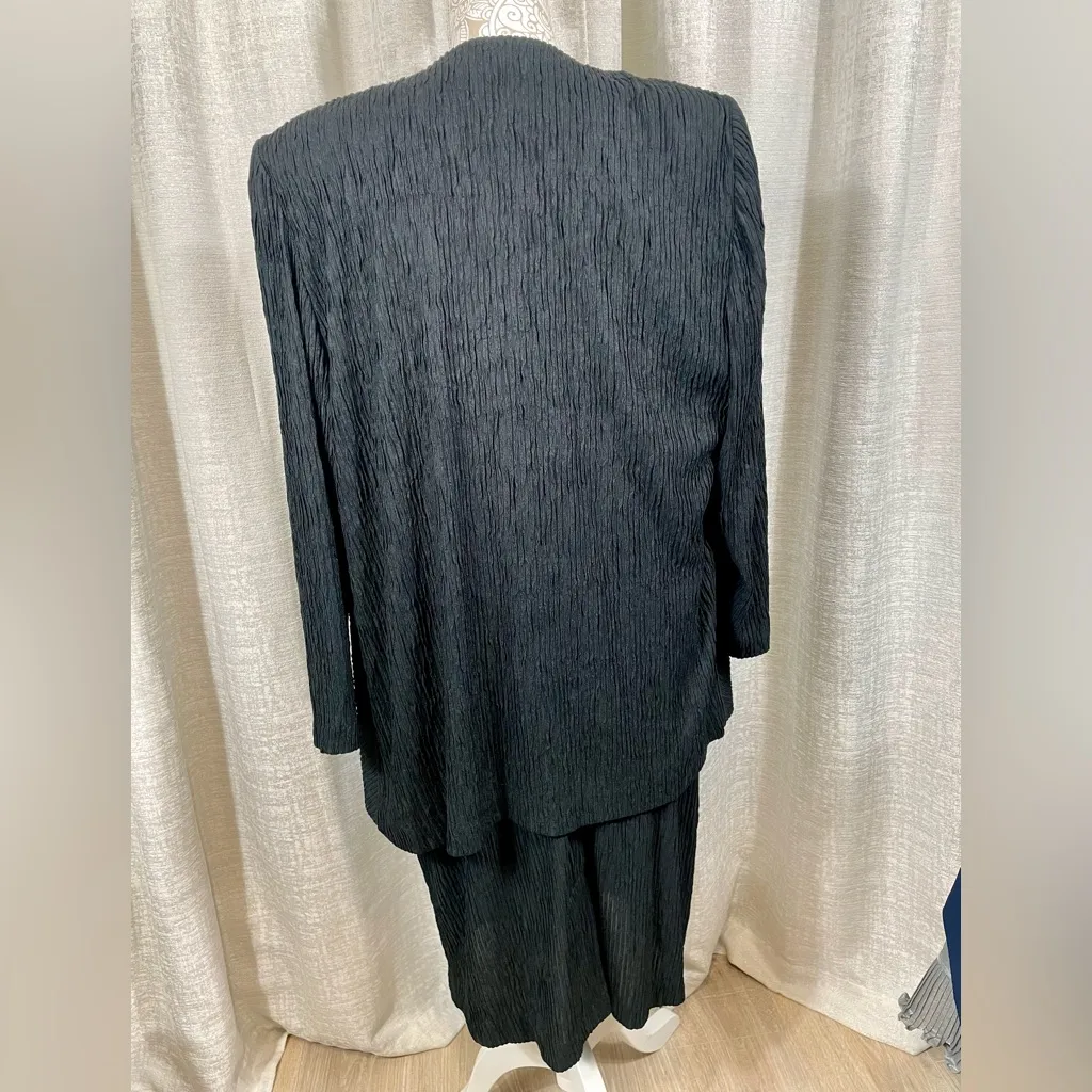 Leslie Fay Black Dress & Jacket Set – 18WP - Image 8