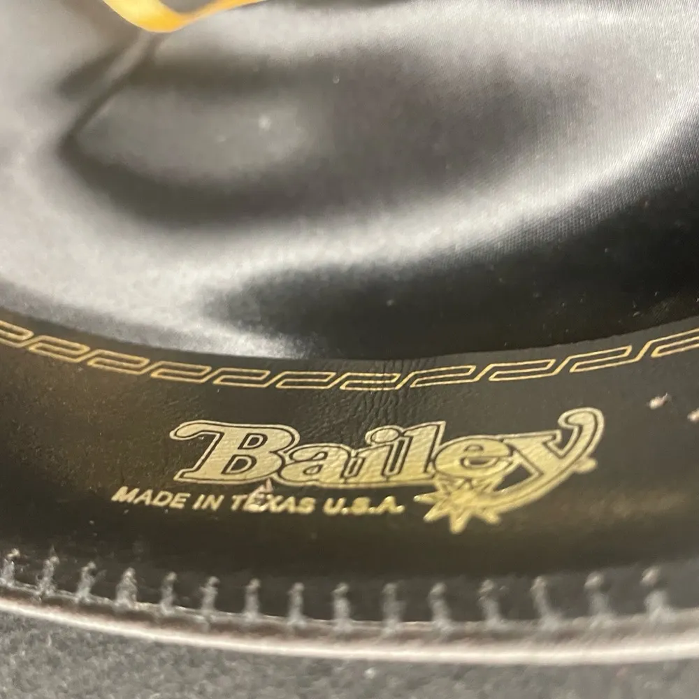 Bailey Vintage Western Hat Double XX Fur Blend Black size 6 5/8 Cowgirl Rodeo‎ - Image 11