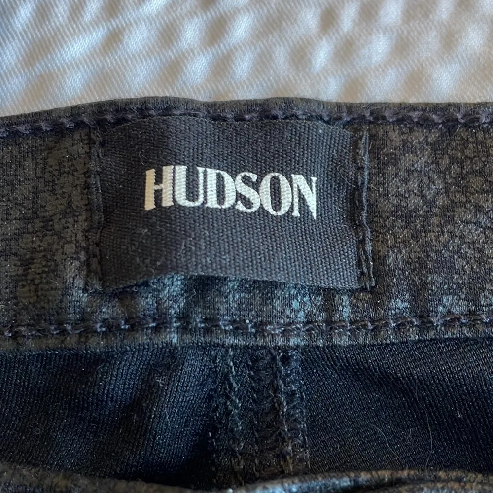 Hudson Nico Black Crackled Skinny Jeans - Image 4
