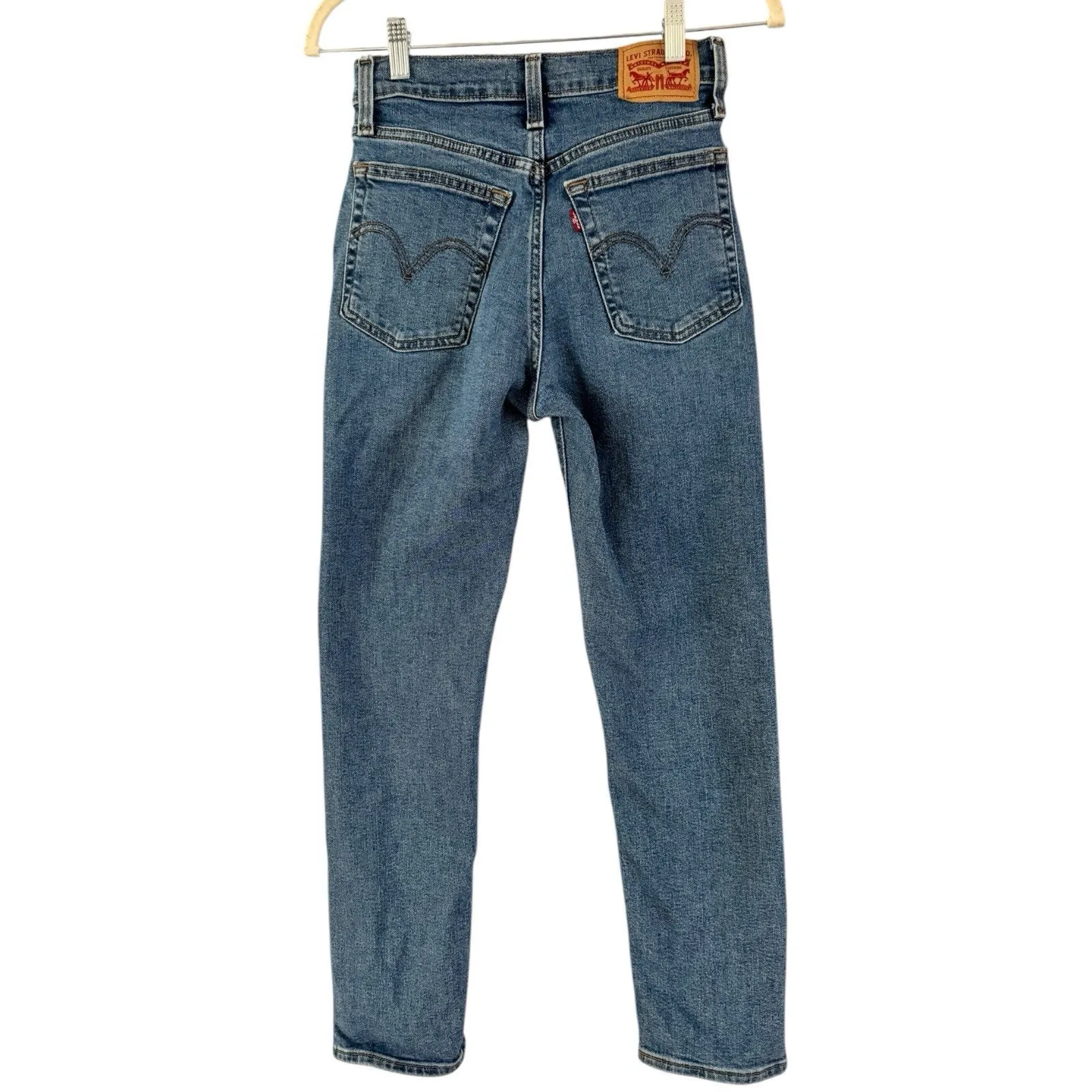 Levi’s Wedgie Straight Button Fly Jeans Women’s Size 25 High Rise/ - Image 2