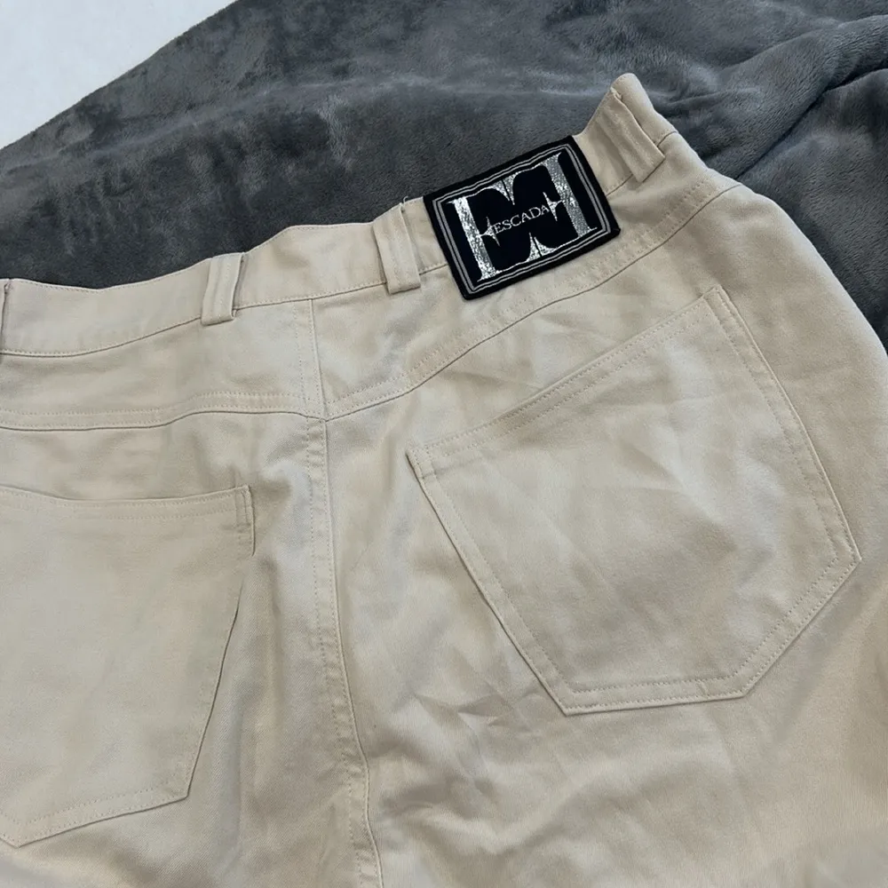 Escada Vintage Creme‎ Khaki Pant Size 42 - Image 8
