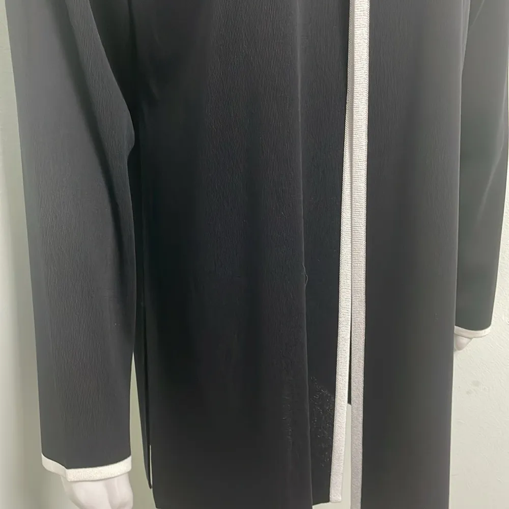 Misook Black Cardigan Open Front Sweater‎ size large - Image 3