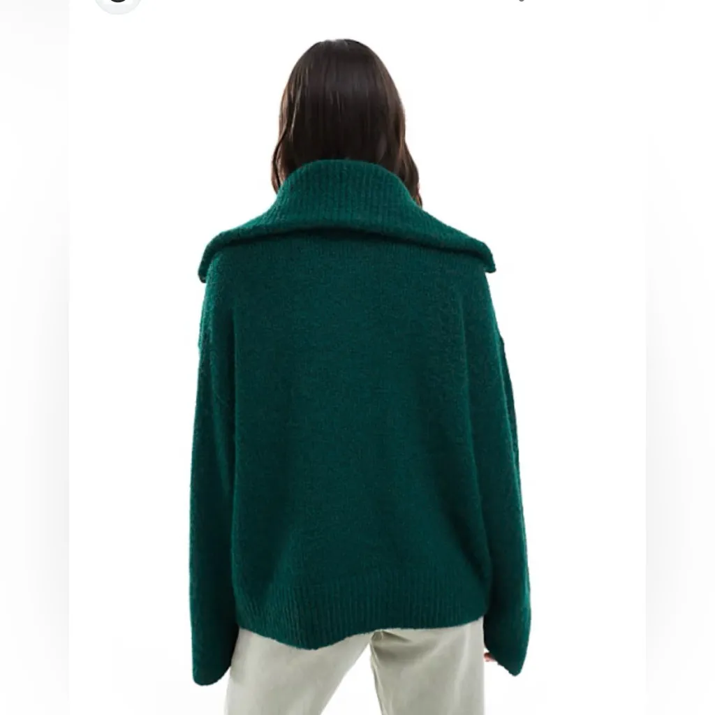 Asos.‎ NWOT Emerald Green Women's Sweater Size L - Image 2