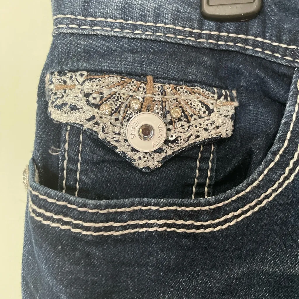 Vanity Dark Blue Women's Capri jeans Size 32 - Image 2