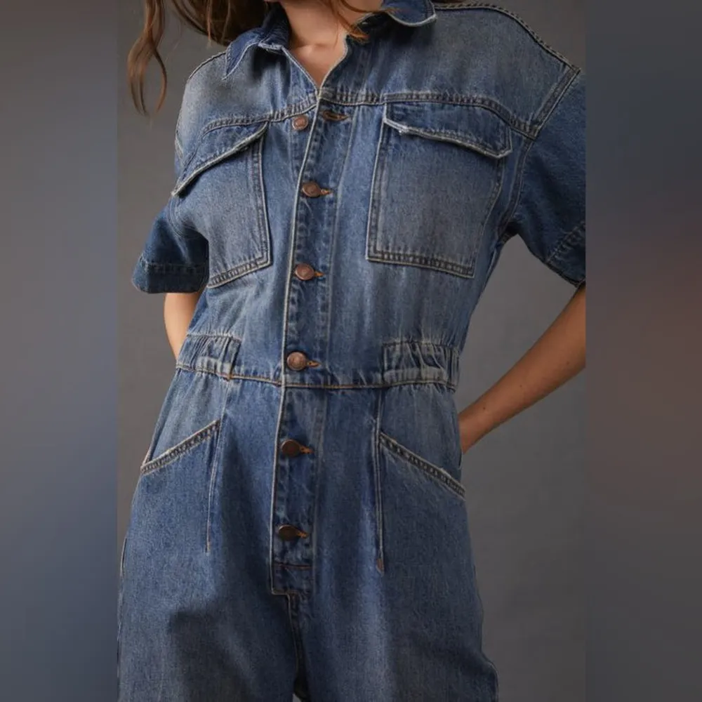 We the Free Denim Jumpsuit (XS) - Image 8