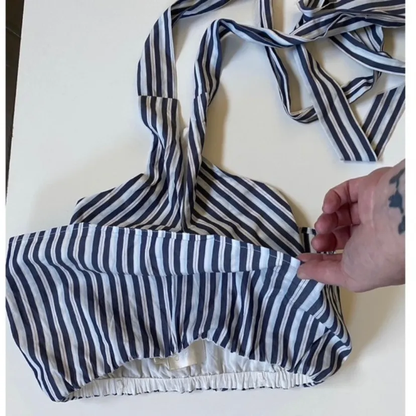 TJD The Jetset Diaries Cornflower Multi‎ Stripe Crop Top Revolve XS - EUC - Image 8
