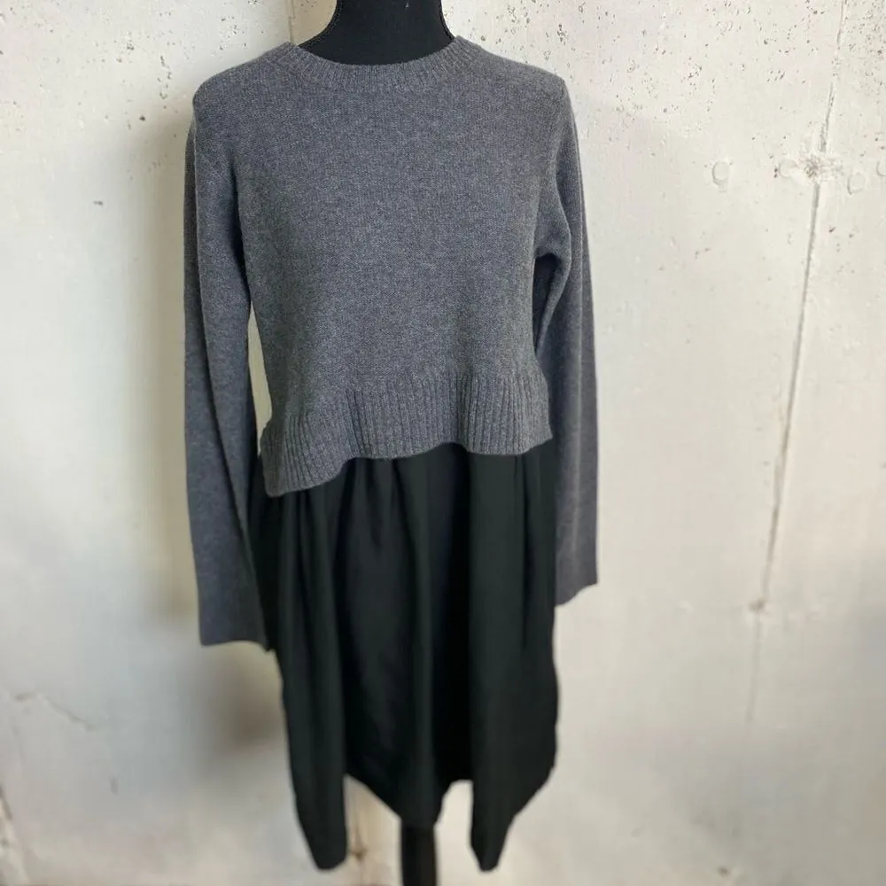 #138 ACROBAT Sweater Dress Gray Size M - Image 5