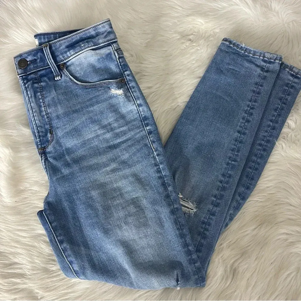 Abercrombie & Fitch High Rise Super Skinny Curve Love Jeans Size 27 / 4 Short - Image 6