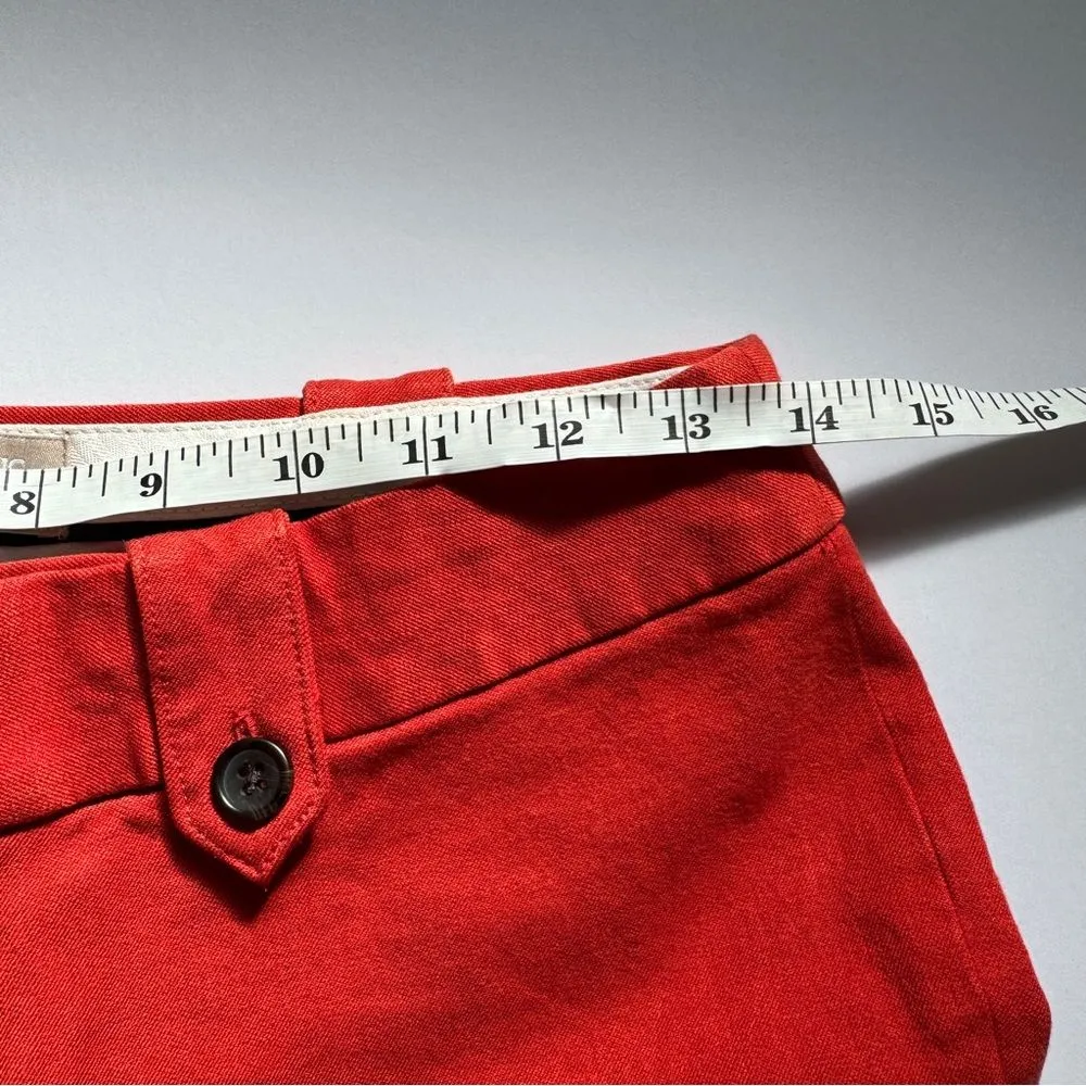 Banana Republic Red Cheer Crop Chino Martin Fit Size 6 - Image 6