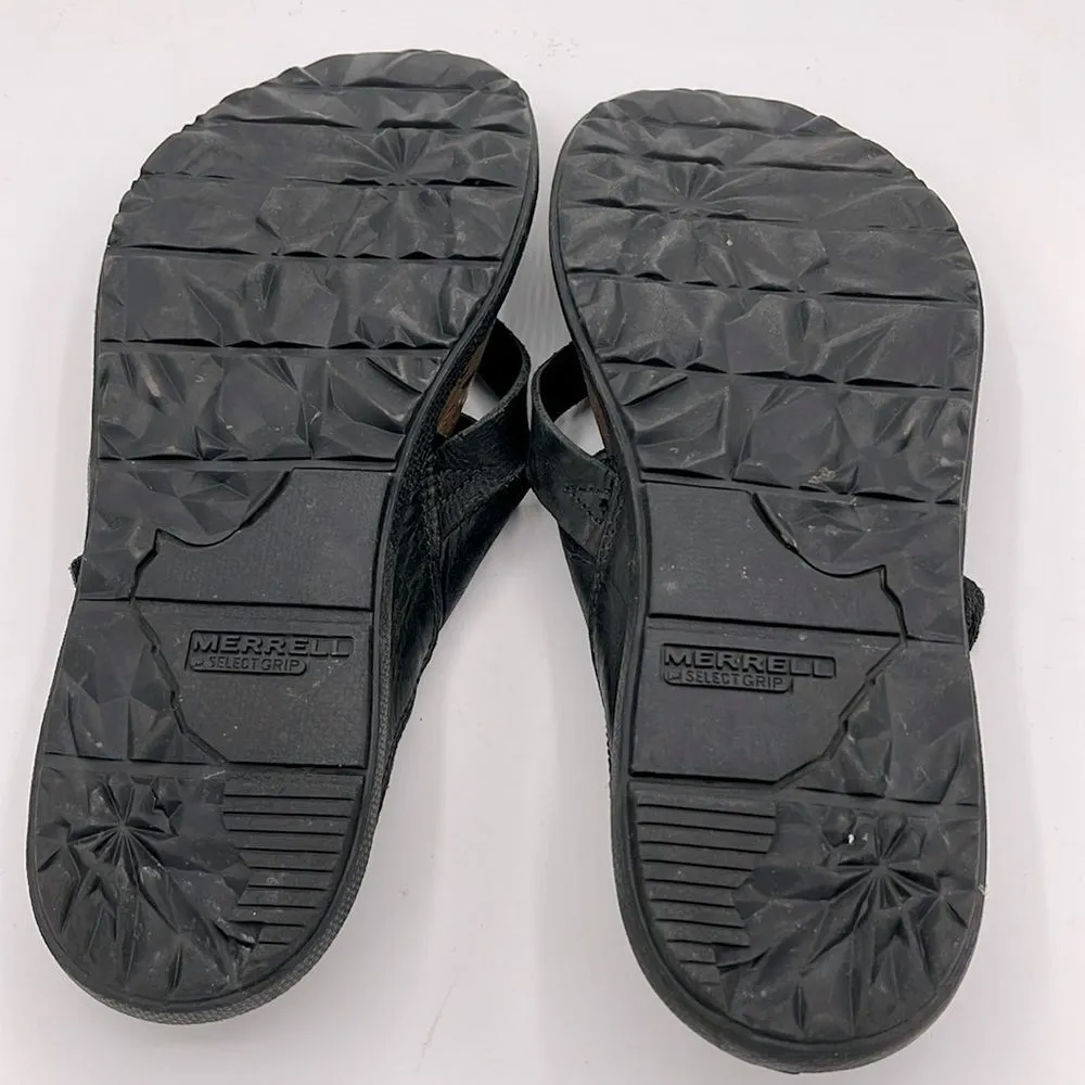 Merrell women’s around town thong buckle black sandal outdoor camping size 9 - Image 3