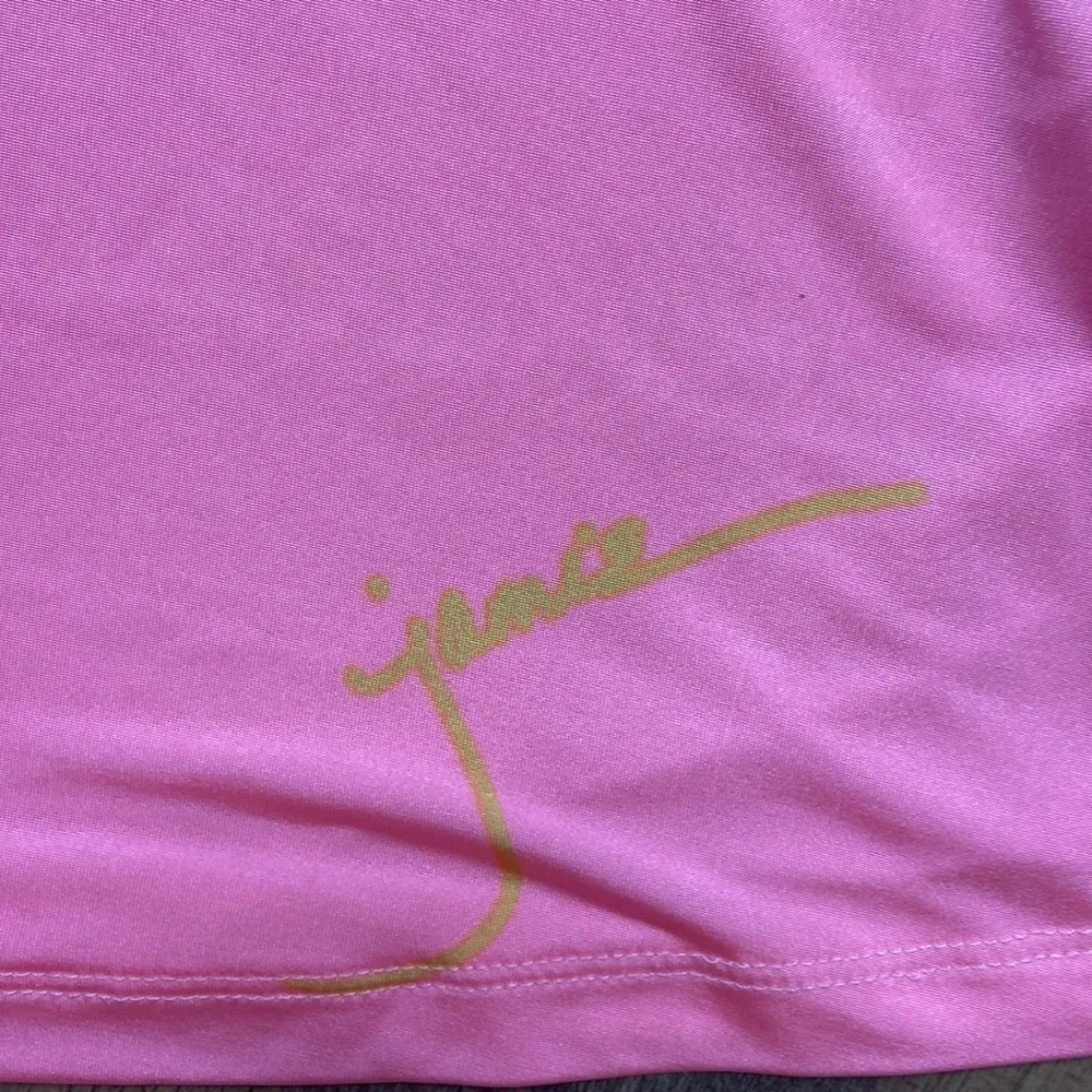 Jamie Sadock Womens Sleeveless Peak Golf Polo Top Size Medium Pink - Image 6