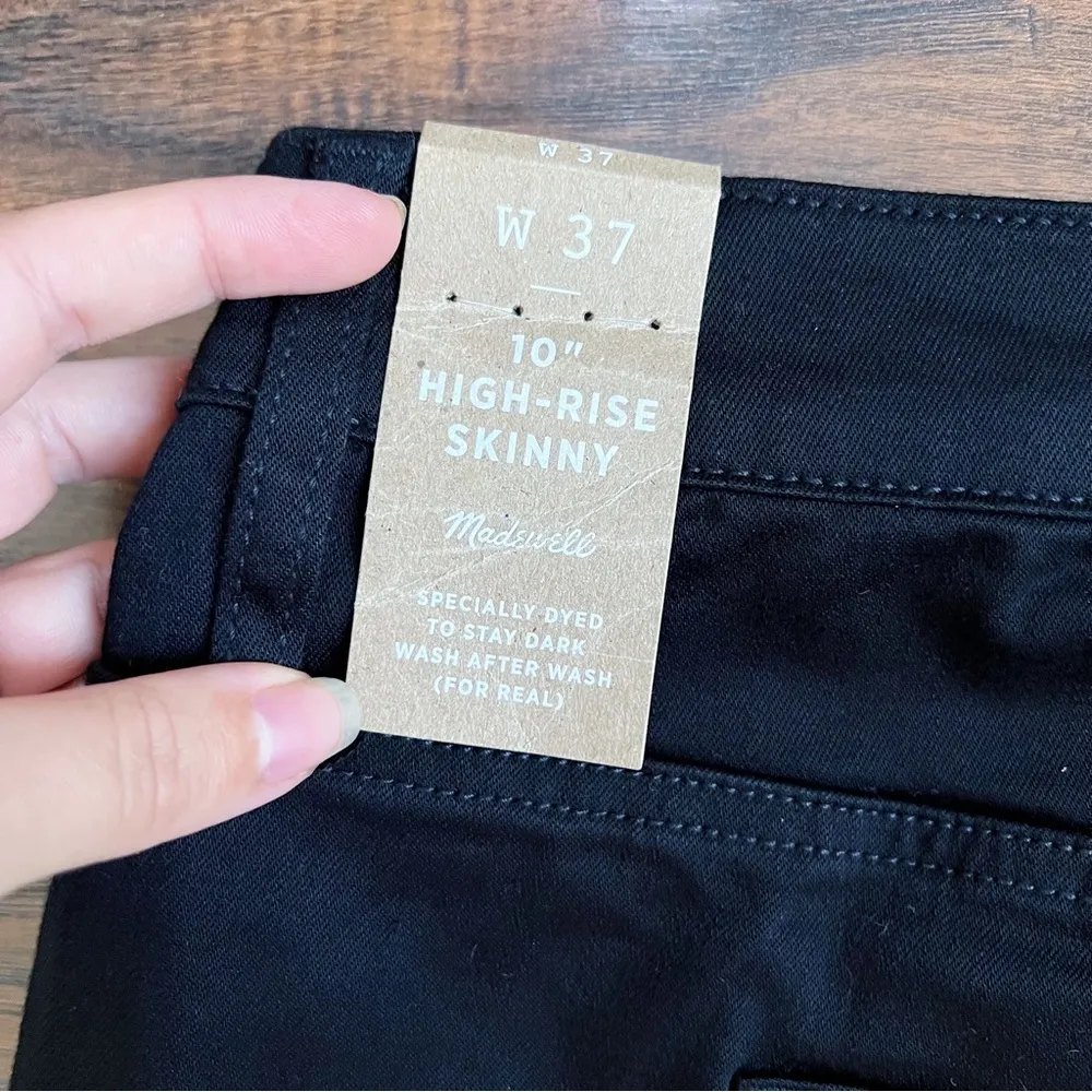 Madewell • 10" High-Rise Skinny Jeans in Carbondale Wash black plus size - Image 13