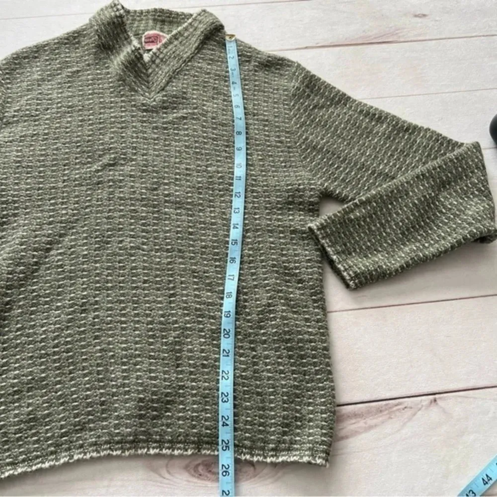 Vintage Imported Lyons Burbank 100% imported wool Green sweater size 40 … - Image 5