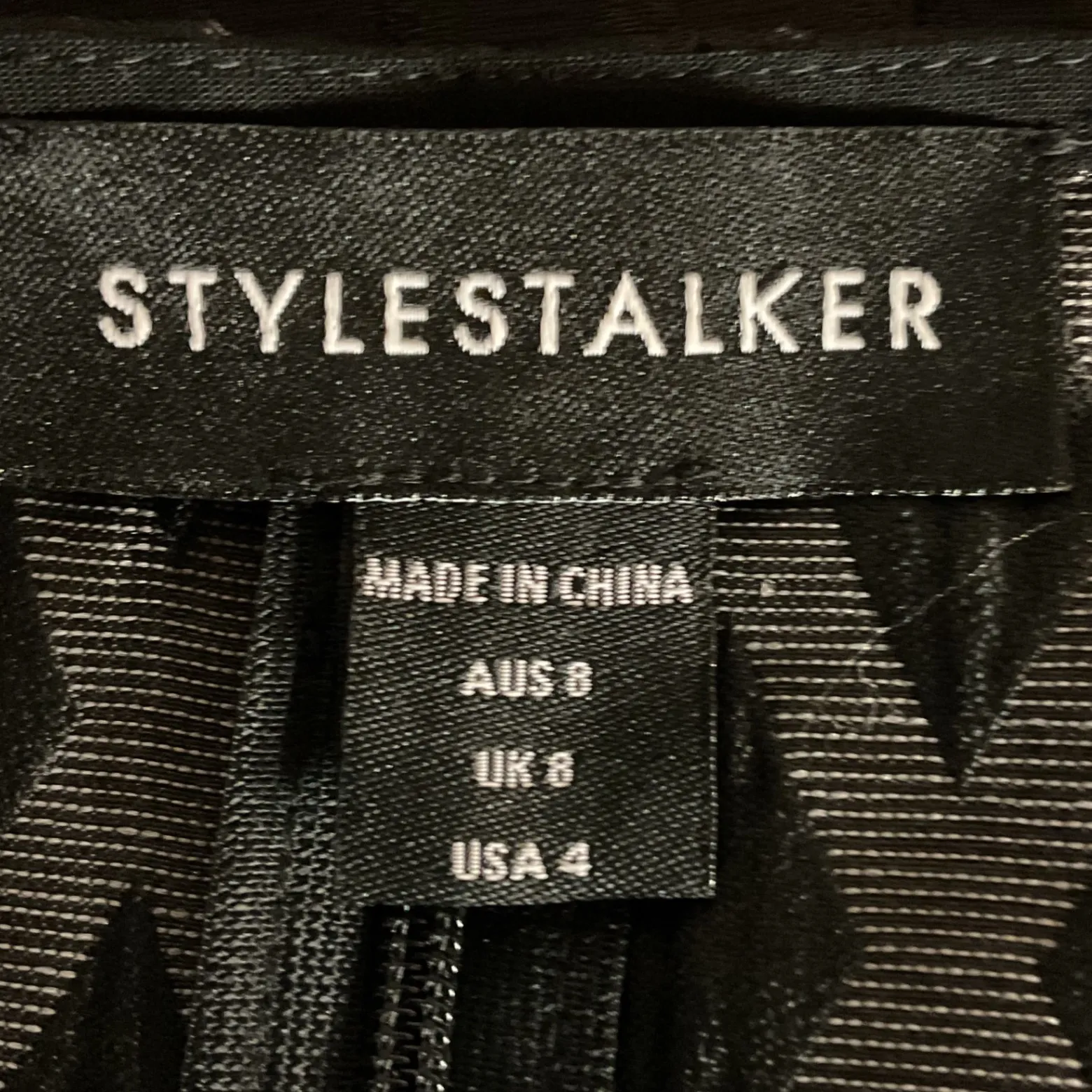 Revolve Women's Stylestalker The Rainmaker Faux Wrap Skirt Mini Dress Black Sz 4 - Image 9